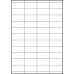 WHITE CARD TAGS - 44 PER SHEET - TAG SIZE: 52.5mm x 26.84mm - A4-44TAG WHITE