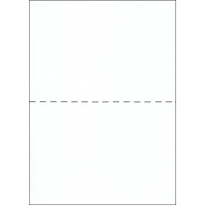 A5 WHITE PAPER WITH CENTER HORIZONTAL PERFORATION
