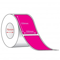 PINK DIRECT THERMAL - 100mm x 150mm - 1000 PER ROLL