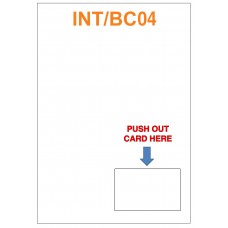 INTEGRATED BUSINESS CARDS - PUSH OUT CARD GLOSS