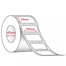 WHITE DIRECT THERMAL - 100mm x 50mm - 1000 PER ROLL